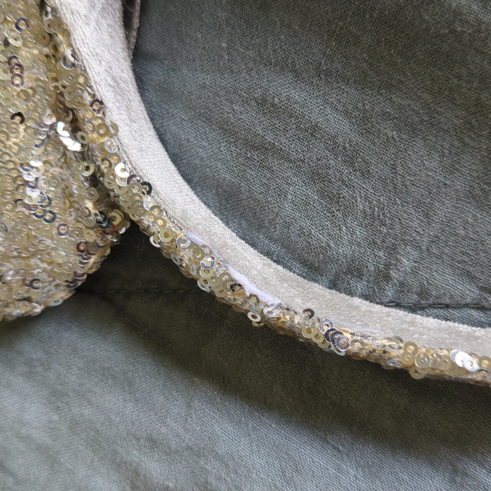 🤍🩶🤍Disneyland Resort Minnie Mouse Ears Silver Sequin Glitter Headband🤍🩶🤍 - Picture 6 of 6